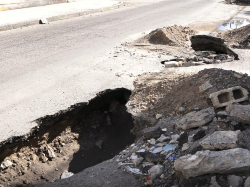 Cuatro socavones se formaron en San Jerónimo Caleras