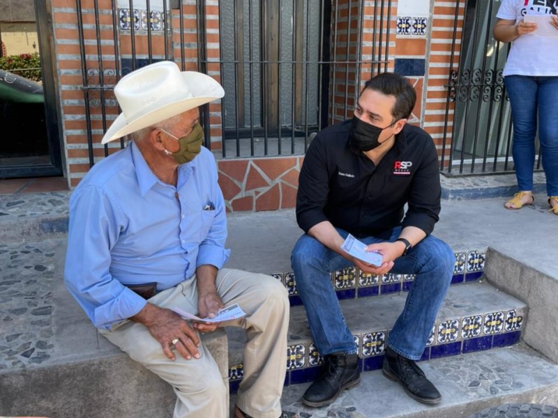 Cuauhtémoc Galindo visita Álamos y Navojoa