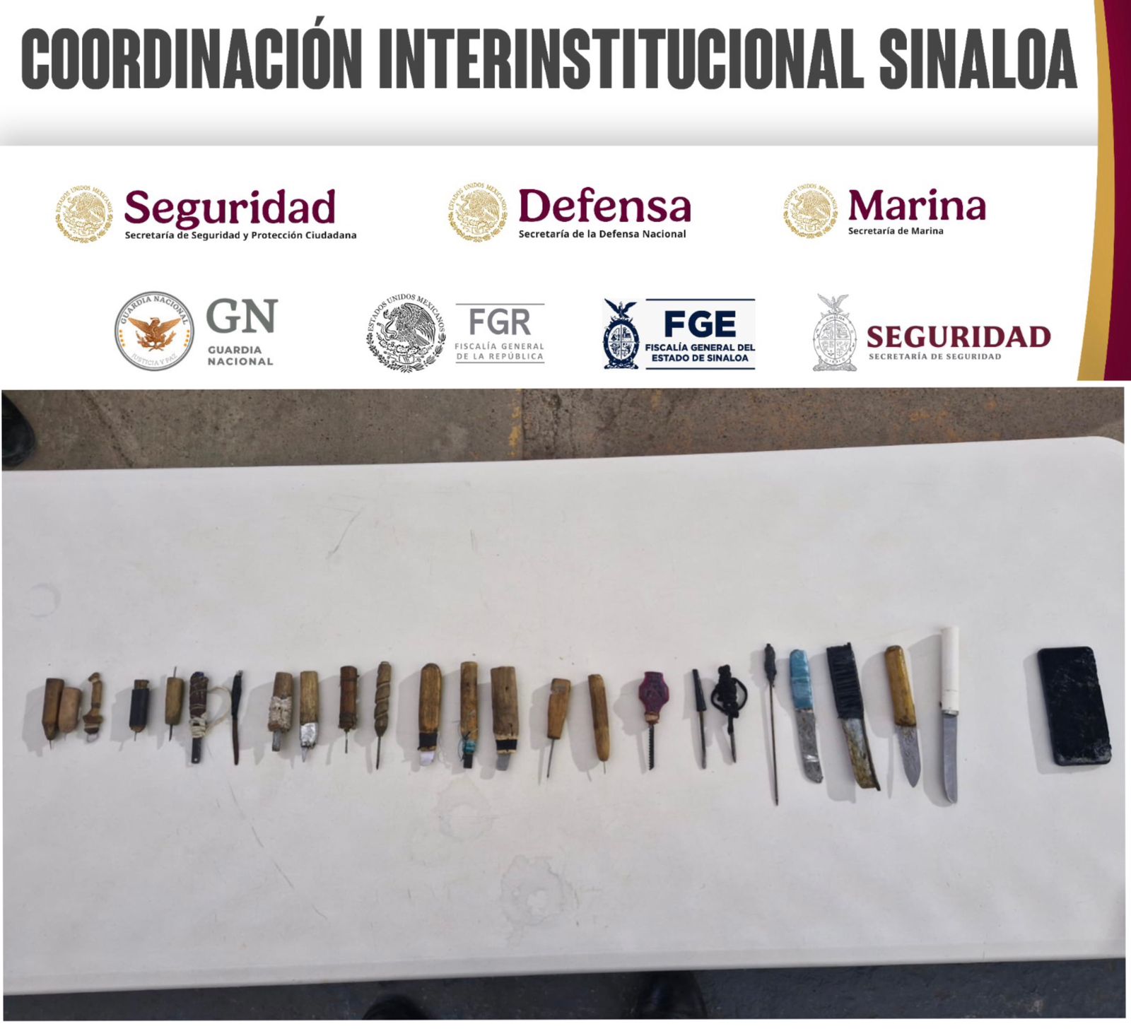 Decomisan armas hechizas y celular durante operativo en penal Goros II ...