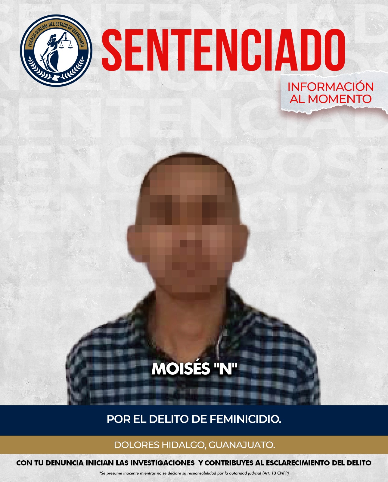 Feminicida condenado a 110 años de cárcel por doble crimen | Meganoticias