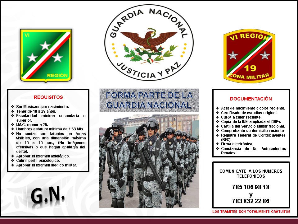 Guardia Nacional abre convocatoria de reclutamiento para jóvenes ...
