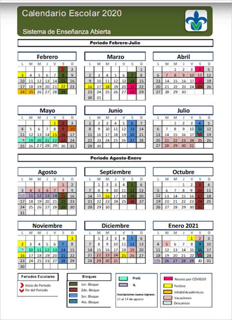 Calendario Jul 2021 Calendario Escolar Uvm 2020 Ciencias De La Salud
