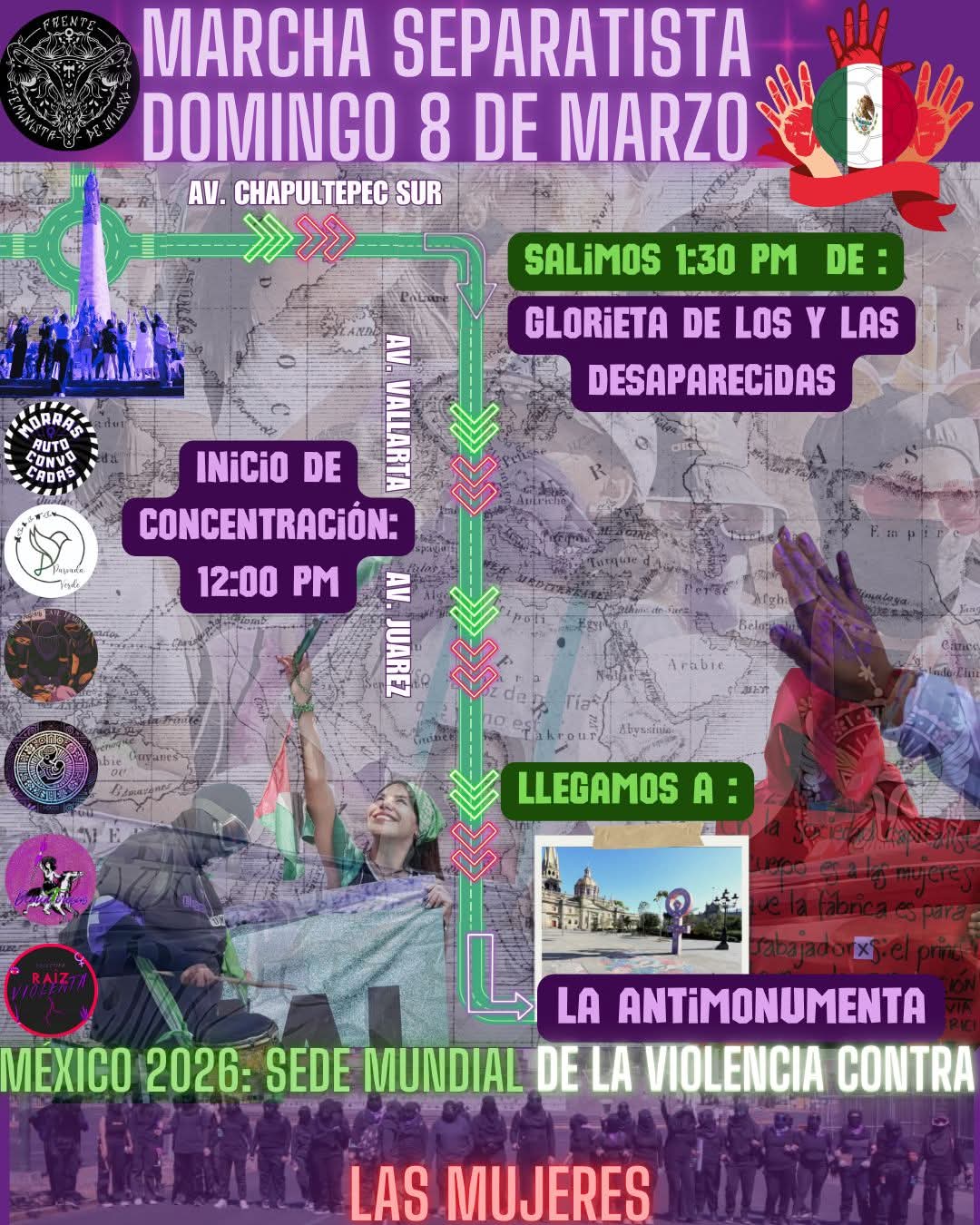 Convocan a marchas feministas por el 8M en Guadalajara | Meganoticias