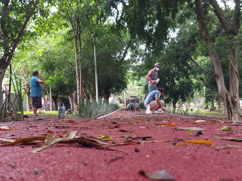 Cuestionan ciudadanos rehabilitación de trotapista La Loma durante lluvias