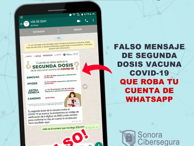 ¡CUIDADO! te roban tus datos con la promesa de vacuna