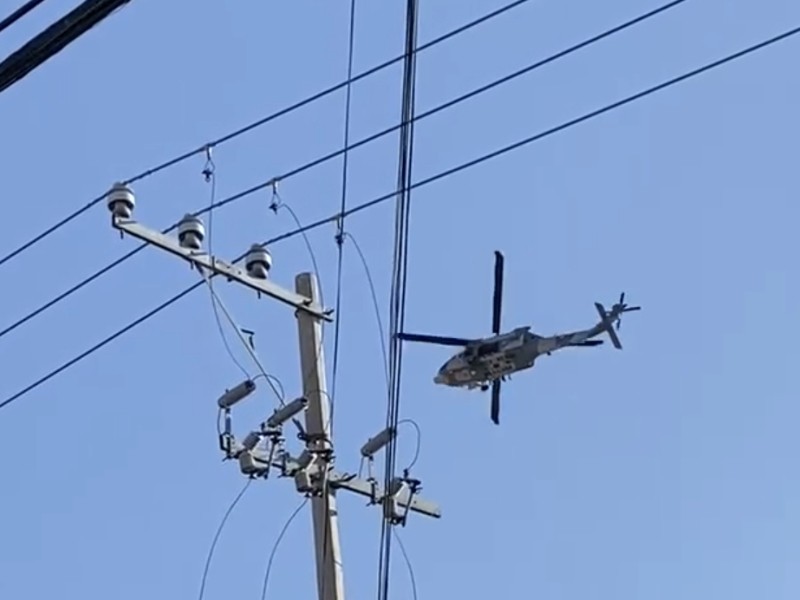 Culiacán registra sobrevuelos de helicóptero de las Fuerzas Armadas