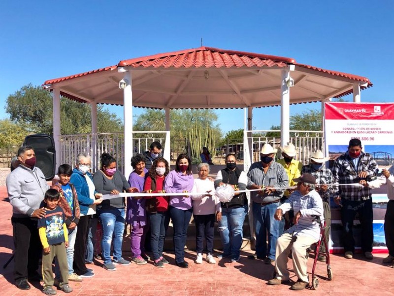 Cumple Sara Valle compromiso con el ejido Lázaro Cárdenas