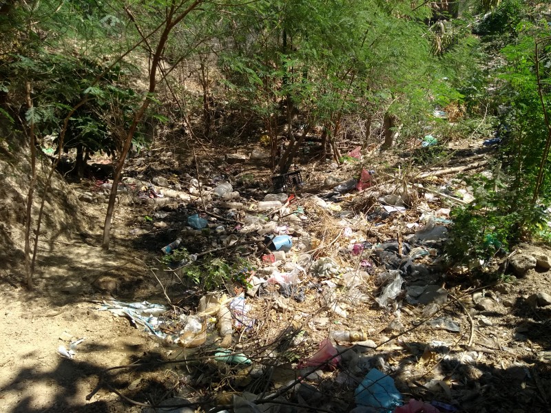 Cunetas y arroyos nuevos tiraderos de basura