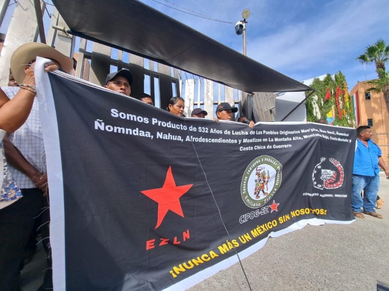 Damnificados del huracán Erick de Costa Chica protestan en Chilpancingo