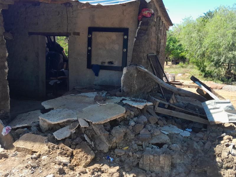 Damnificados en Tesia enfrentan lenta recuperación y temor ante nuevas precipitaciones