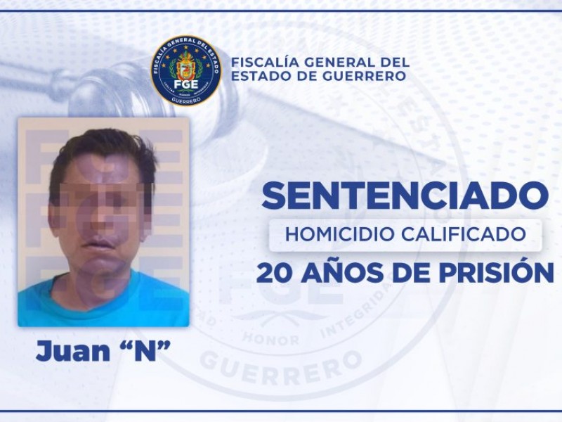 Dan 20 años de cárcel a presunto homicida de Zihuatanejo