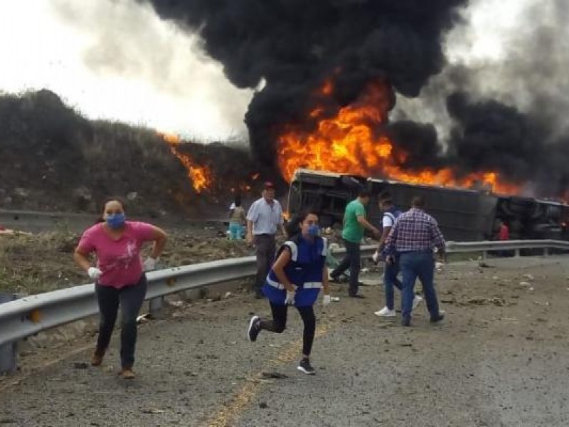 31 heridos en accidente en Maltrata