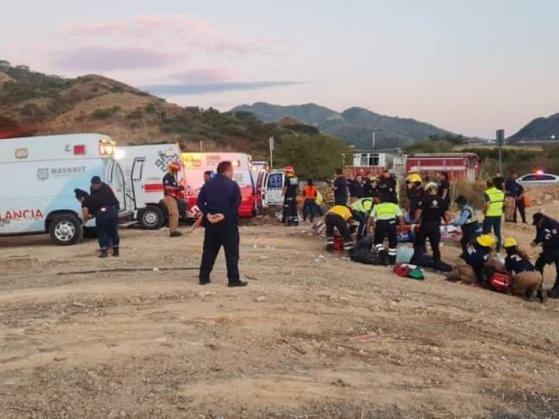 Dan a conocer nombres de lesionados en accidente de Compostela