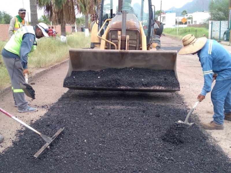 Dan continuidad a trabajos del programa emergente de bacheo