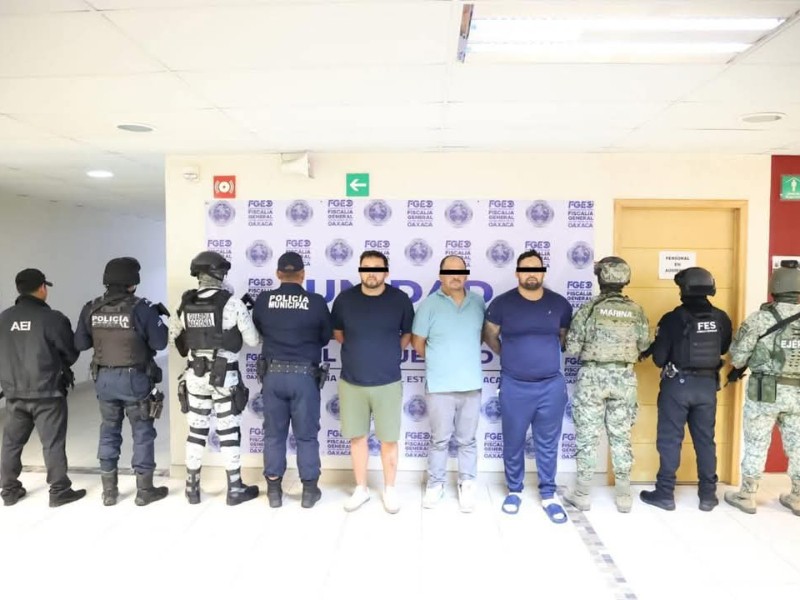 Dan prisión preventiva a tres por violento asalto en Oaxaca