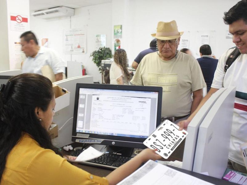 Dan prórroga para realización de canje de placas en Chiapas