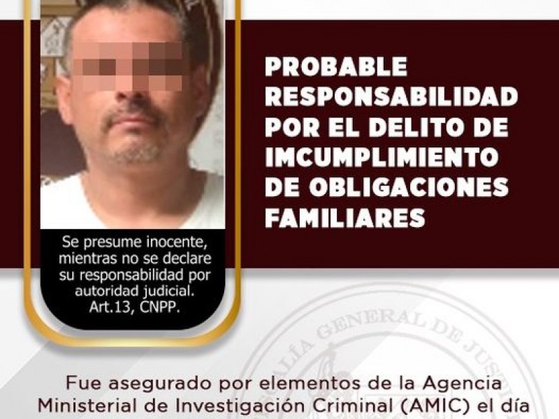 Daniel Alfredo “N.” detenido por incumplimiento de obligaciones