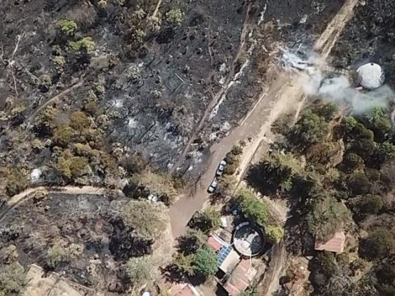 Dañó incendio 55 hectáreas en Cerro del Punhuato