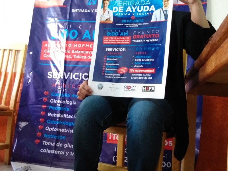 Darán atenciones médicas y legales gratuitas en Toluca