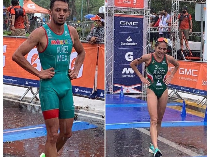 David Núñez y Anahí Álvarez ganadores Elite del Triatlón Ixtapa-Zihuatanejo