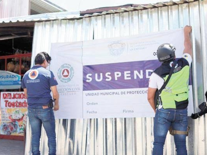 De 45 suspensiones de negocios, 3 pertenecen a CANACO