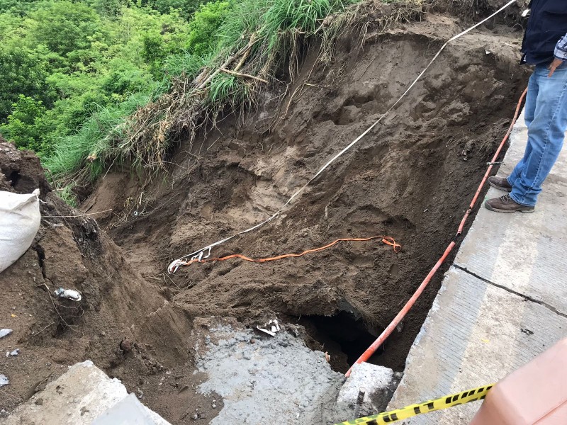 De nuevo se deslava zona del Puente Torrentes en Veracruz