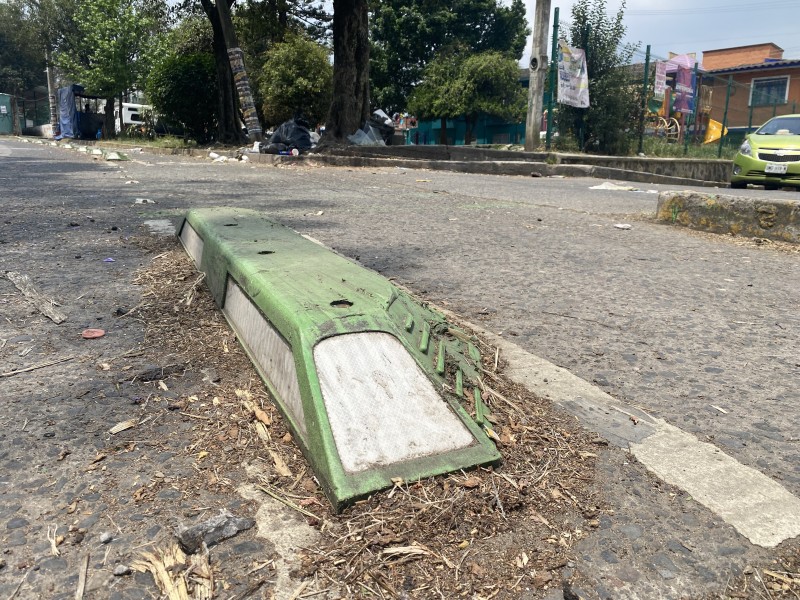 De pena; así se encuentra la ciclovía de Xalapa