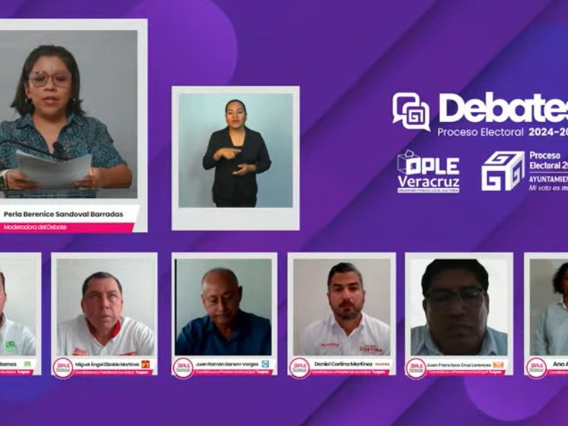 Debaten aspirantes a la alcaldía de Tuxpan