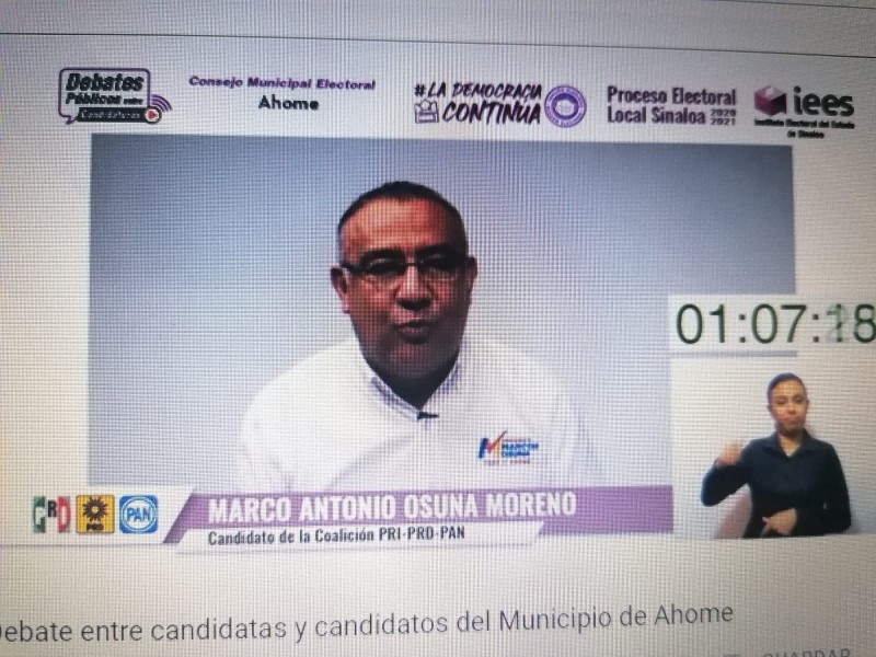 Debaten candidatas y candidatos a la alcaldía de Ahome