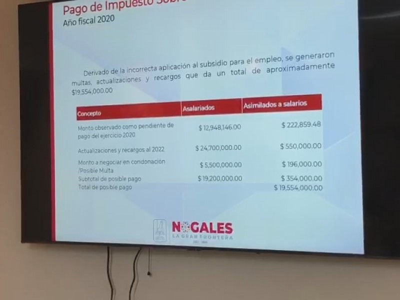 Debe ayuntamiento casi 25 millones de pesos al SAT