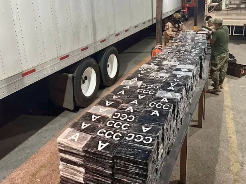 Decomisan 1,300 Kg de cocaína en San Luis Río Colorado