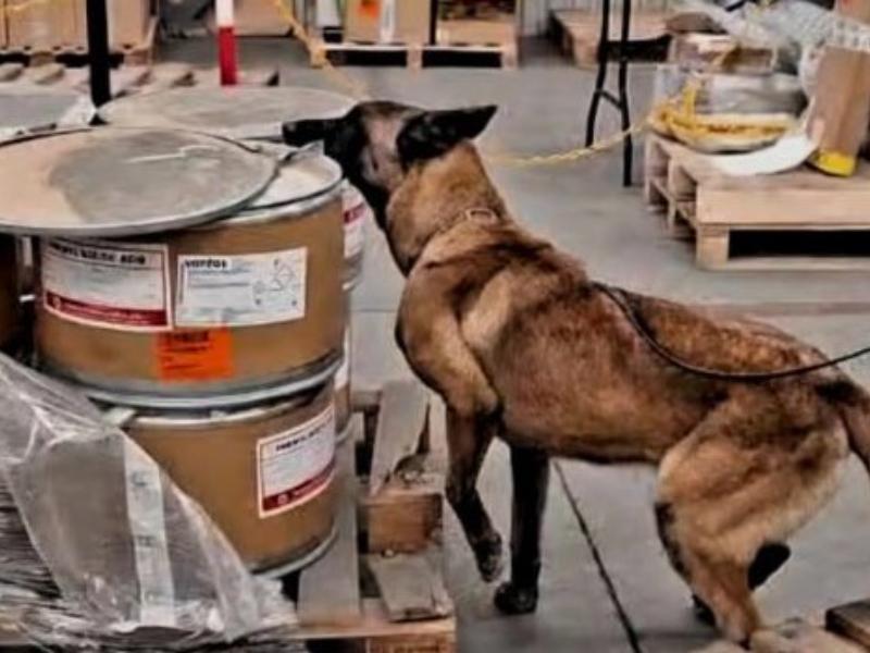 Decomisan 24 kilos de metanfetamina en aeropuerto de la Ciudad de México