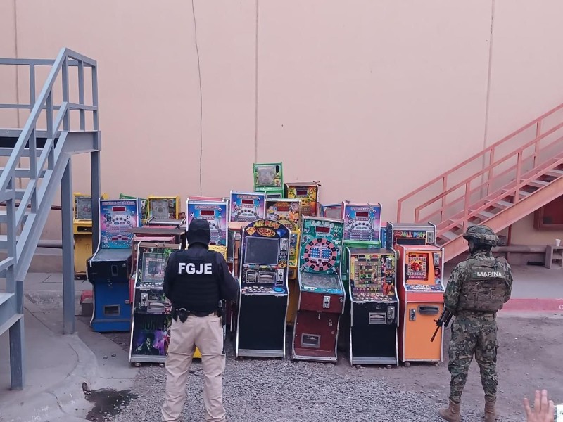 Decomisan 37 tragamonedas ilegales en Ciudad Obregón