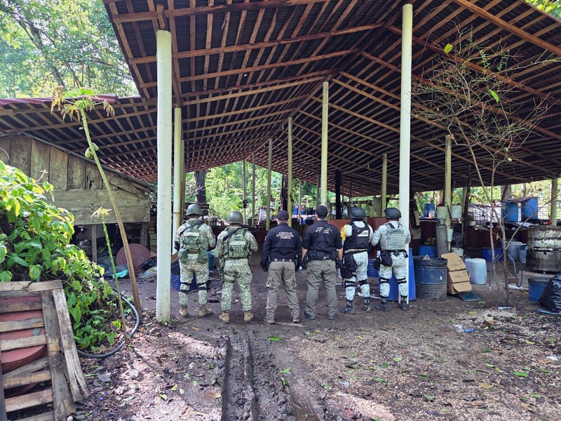 Decomisan 900 kgs de metanfetaminas en Chiapas