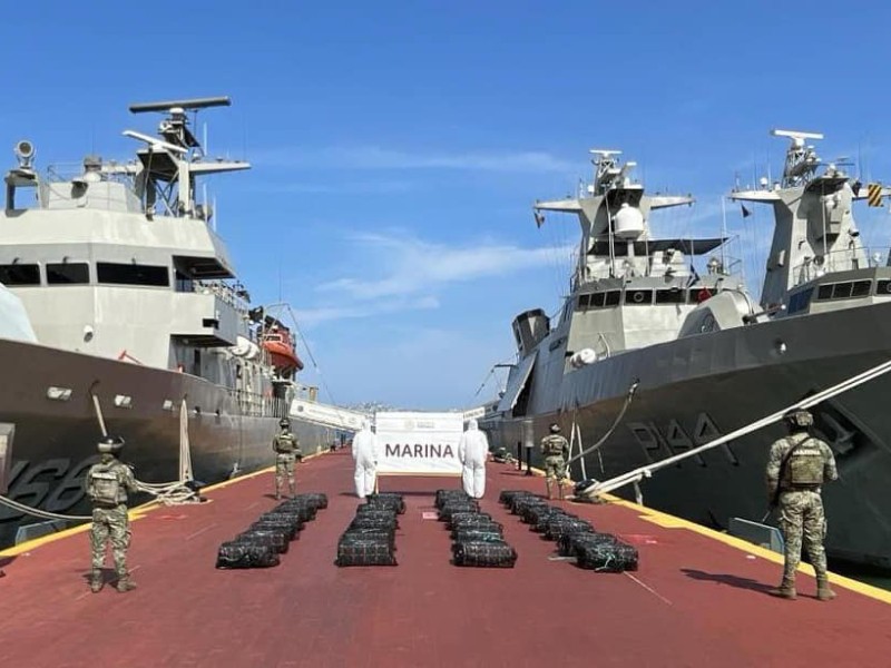 Decomisan 900 kilos de cocaína en Acapulco