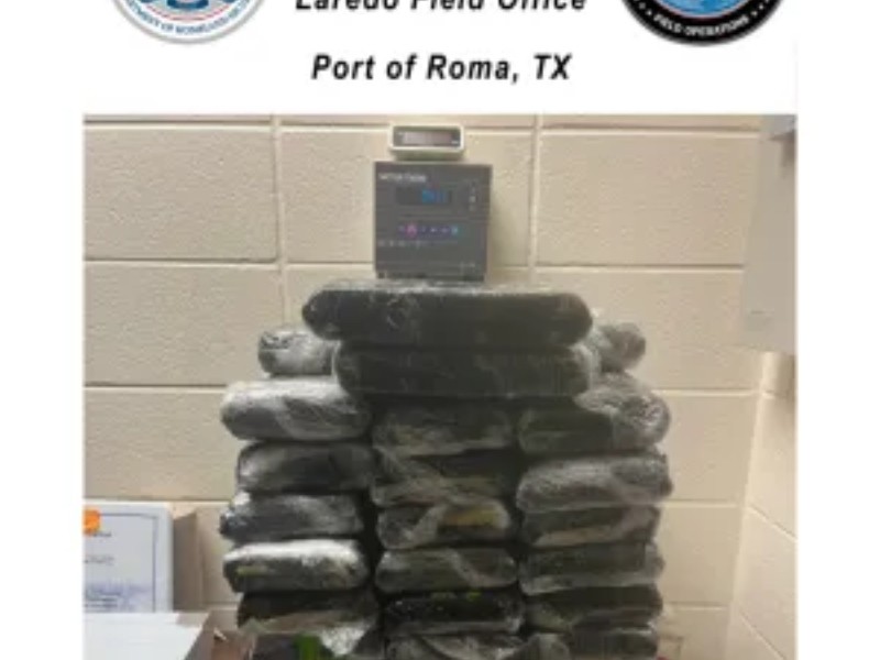 Decomisan 96 kilos de cocaína en garita de Texas
