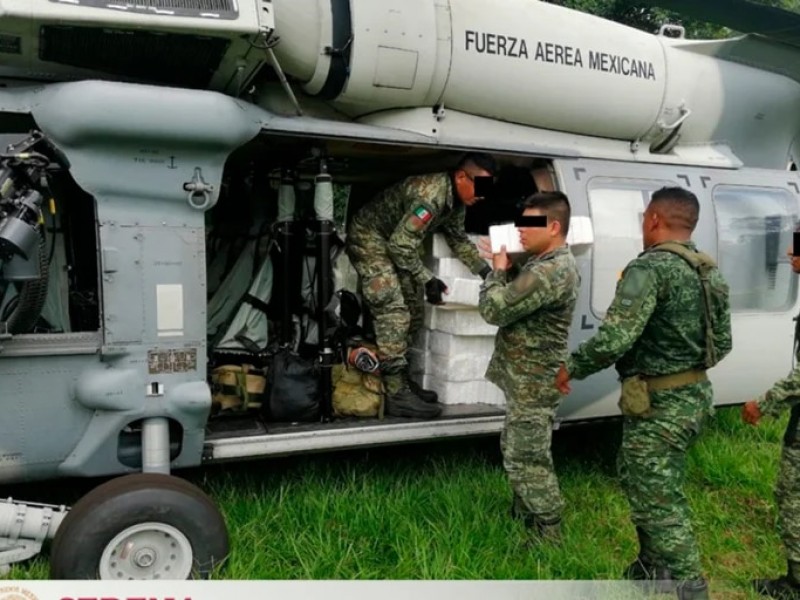 Decomisan en Chiapas 340 kilogramos de cocaína