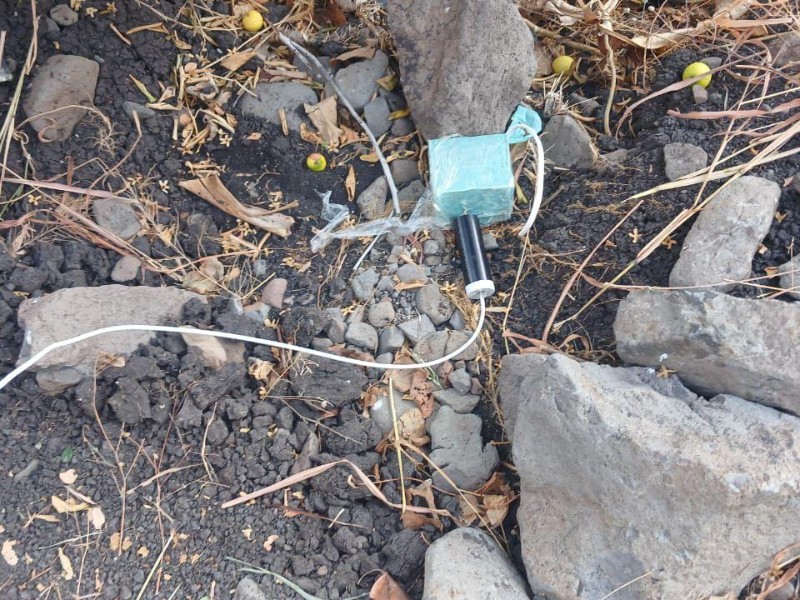 Decomisan explosivos improvisados en Buenavista