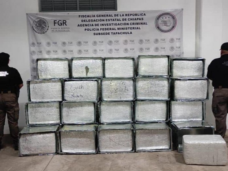 Decomisan más de 600 kgs de marihuana en Tapachula