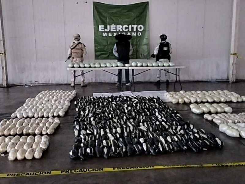 Decomisan más de 600 kilogramos de drogas en Querobabi