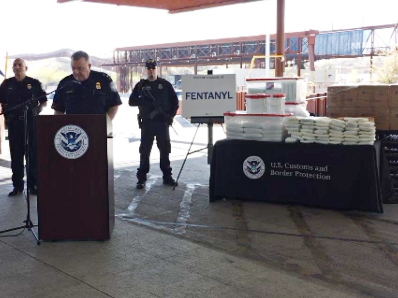 Decomiso histórico de fentanilo en Nogales, Arizona