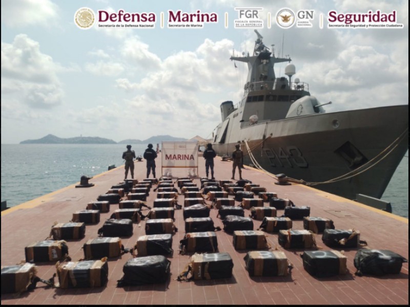 Decomiso millonario de cocaína