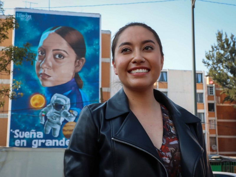 Dedican mural en Iztapalapa a Katya Echazarreta