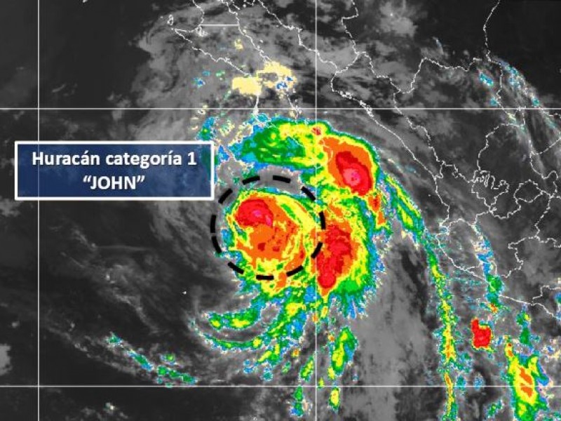 Degradado John a categoría 1, deja siete muertos