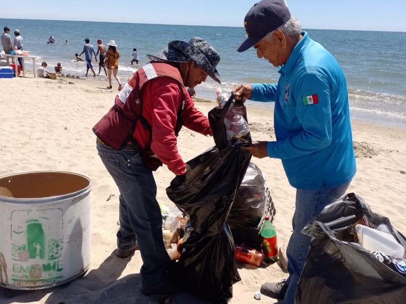 Dejan limpias playas del Cochóri tras periodo de Semana Santa