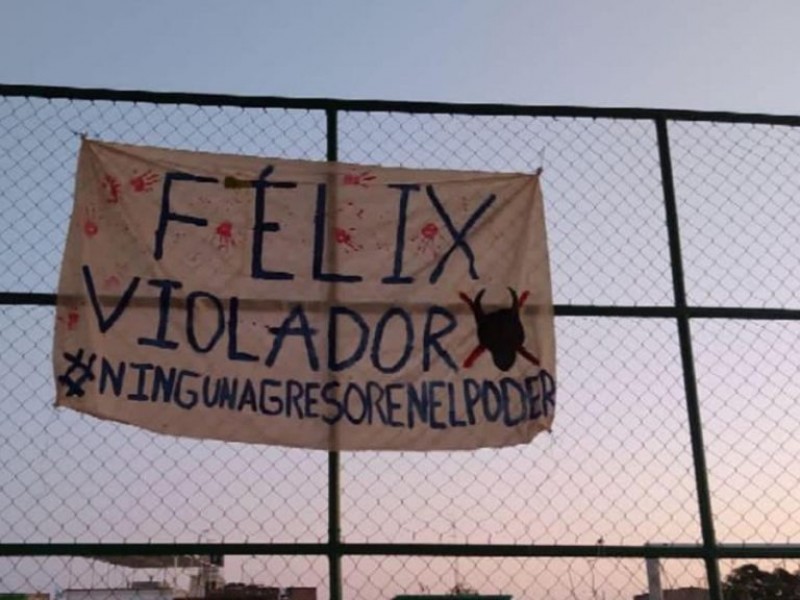 Dejan lonas y pintas contra Félix Salgado en Tixtla