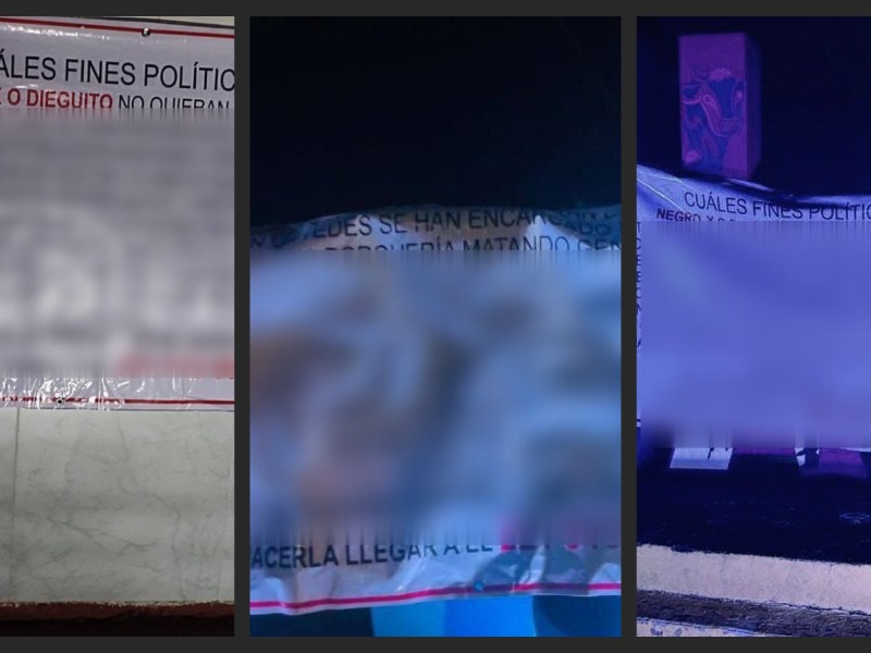 Dejan mensajes en  municipios norveracruzanos, entre ellos Tuxpan