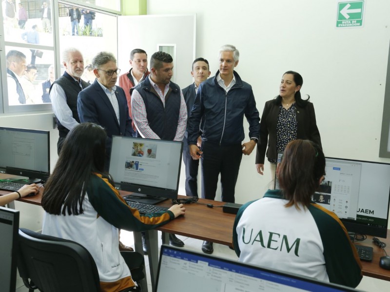 Del Mazo entregó infraestructura por 26 mdp UAEM