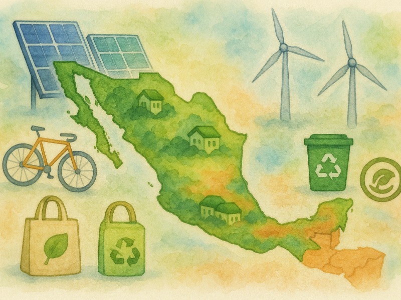 Del plástico al bambú: México se vuelve eco-friendly