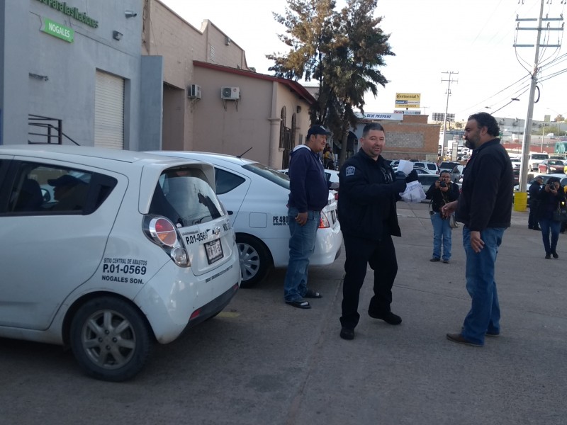 Delegación del Transporte realizó Operativo de taxis.